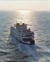 Isle wight ferry carrying passengers across the solent to the iland